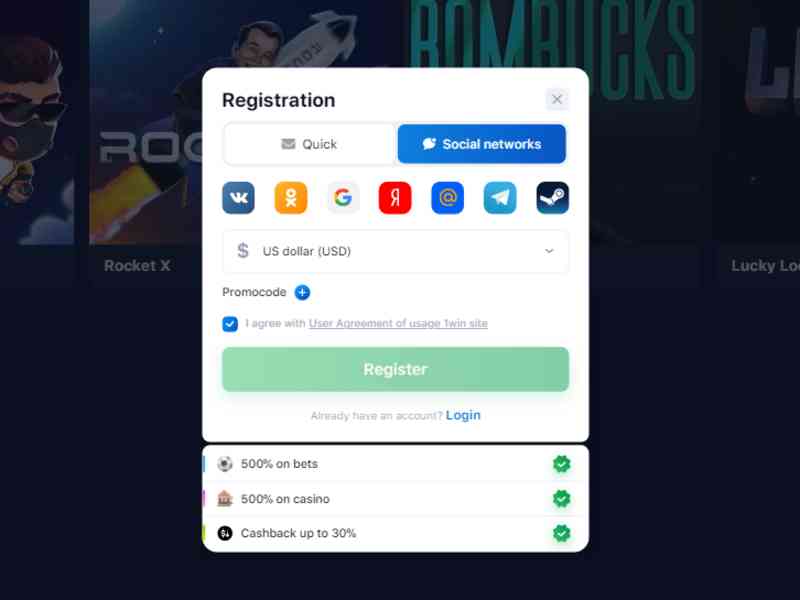 Bonus untuk pemain baru dalam 1 kemenangan