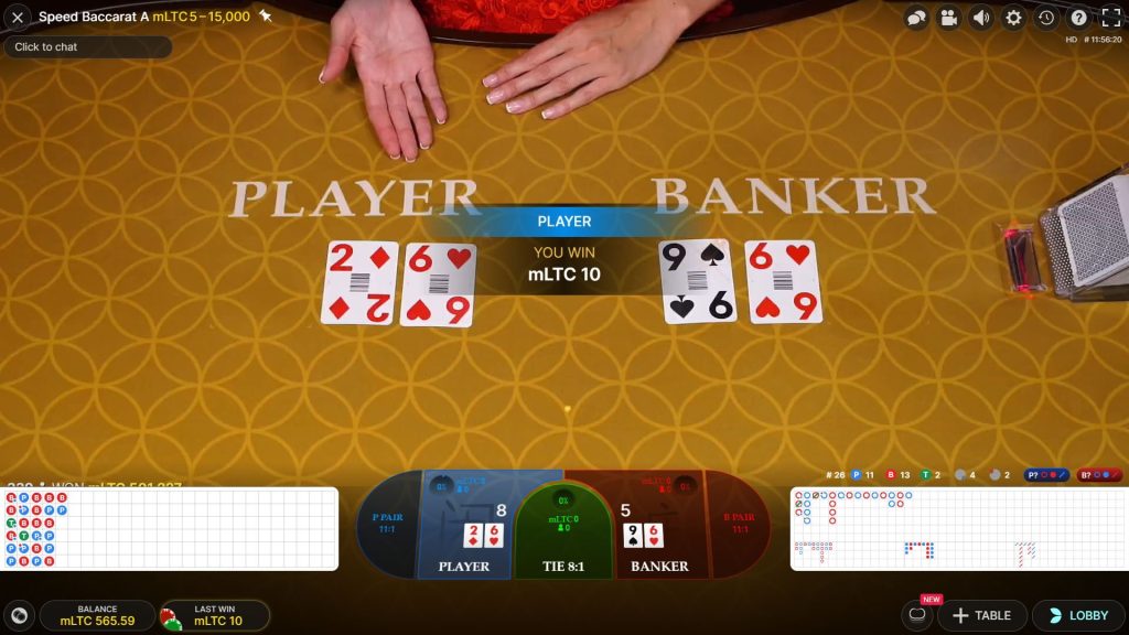 Strategi bermain Speed ​​​​Baccarat Live