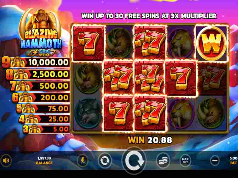 Tempat bermain Blazing Mammoth