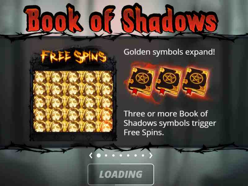 Mainkan slot Book of Shadows online