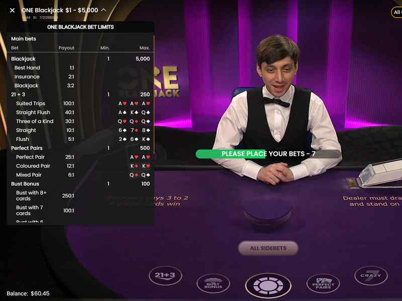 Taktik dan strategi permainan One Black Jack