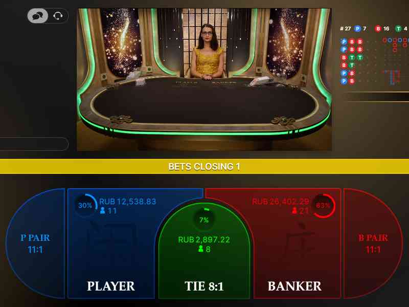 Tempat bermain Intip Baccarat