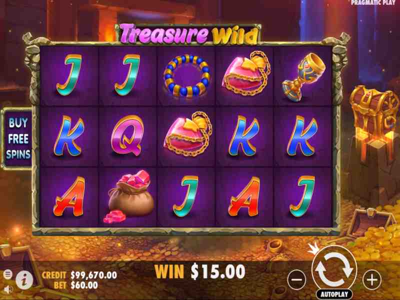 Tempat bermain slot Treasure Wild