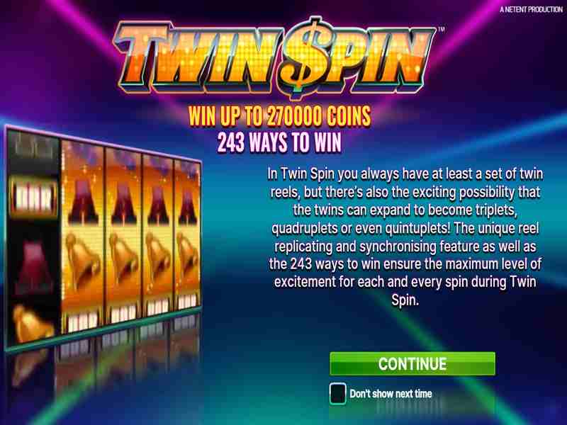 Mainkan slot Twin Spin online